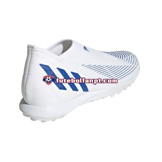 Azul Branco Adidas Predator EDGE.3 LL TF Diamond Edge Chuteiras de futebol