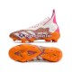 Roxo Laranja Branco Adidas Predator FREAK FG Chuteiras de futebol