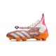 Roxo Laranja Branco Adidas Predator FREAK FG Chuteiras de futebol