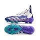 Roxo Branco Adidas Predator FREAK FG Chuteiras de futebol