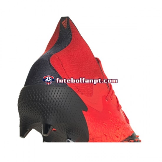 Vermelho Preto Adidas Predator FREAK.1 SG Meteorite Chuteiras de futebol