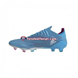 Rosa Azul Branco Adidas X SPEEDFLOW.1 FG Sapphire Edge Chuteiras de futebol