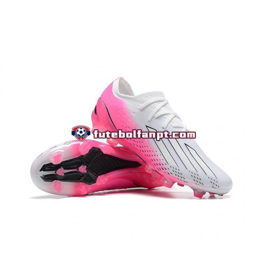 Rosa Branco Adidas X Speedportal .1 VM 2022 FG Chuteiras de futebol