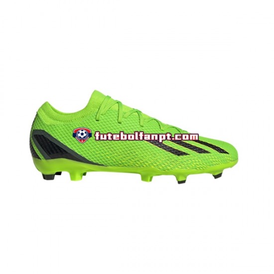 Verde Preto Adidas X Speedportal.3 FG Game Data Chuteiras de futebol