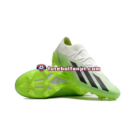 Branco Verde Preto Adidas X23 .1 FG Chuteiras de futebol