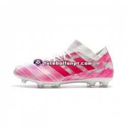 Rosa Branco Adidas adidas Nemeziz8.1 FG Chuteiras de futebol