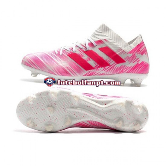 Rosa Branco Adidas adidas Nemeziz8.1 FG Chuteiras de futebol