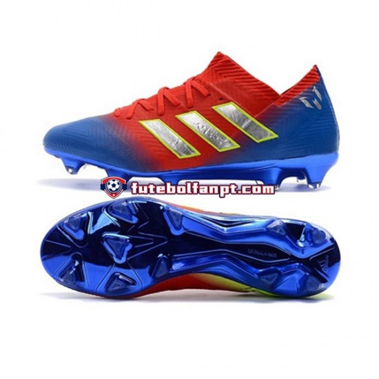 Vermelho Azul Branco Adidas adidas Nemeziz8.1 FG Chuteiras de futebol