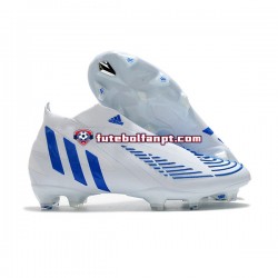 Azul Branco Adidas adidas Predator Edge Geometric FG Chuteiras de futebol