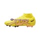 Rosa Amarelo Nike Air Zoom Mercurial Superfly IX Academy AG AG Lucent Chuteiras de futebol