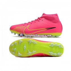 Rosa Verde Nike Air Zoom Mercurial Superfly IX Academy AG Chuteiras de futebol