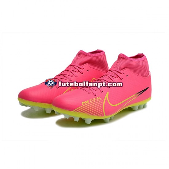 Rosa Verde Nike Air Zoom Mercurial Superfly IX Academy AG Chuteiras de futebol