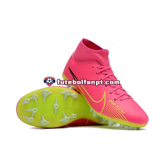 Rosa Verde Nike Air Zoom Mercurial Superfly IX Academy AG Chuteiras de futebol