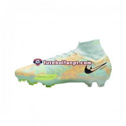 Azul Verde Nike Air Zoom Mercurial Superfly IX Bonded Elite FG Chuteiras de futebol