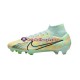 Azul Verde Nike Air Zoom Mercurial Superfly IX Bonded Elite FG Chuteiras de futebol