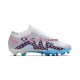 Azul Branco Nike Air Zoom Mercurial Superfly IX Elite AG Chuteiras de futebol