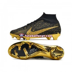 Amarelo Preto Nike Air Zoom Mercurial Superfly IX Elite Chuteiras de futebol