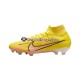 Rosa Amarelo Nike Air Zoom Mercurial Superfly IX Elite FG Lucent Chuteiras de futebol