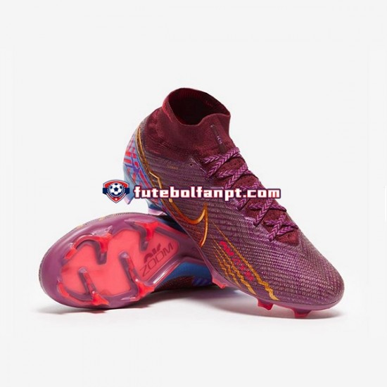 Vermelho Nike Air Zoom Mercurial Superfly IX Elite FG Chuteiras de futebol