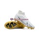 Ouro Branco Nike Air Zoom Mercurial Superfly IX Elite FG Chuteiras de futebol