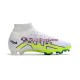 Branco Verde Nike Air Zoom Mercurial Superfly IX Elite FG Chuteiras de futebol