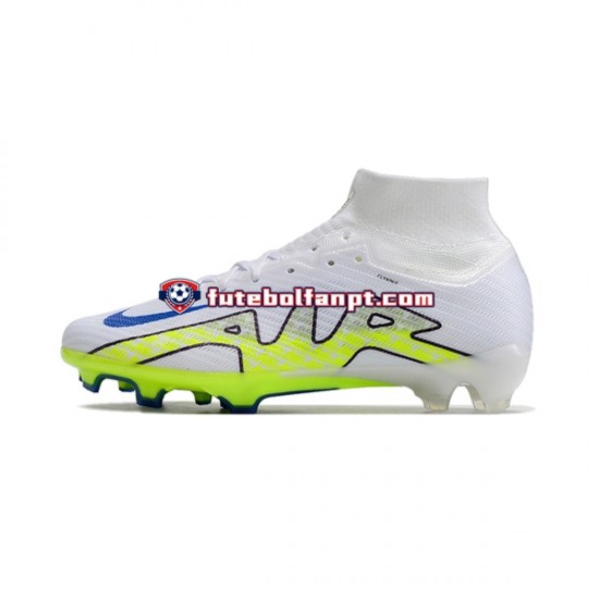 Branco Verde Nike Air Zoom Mercurial Superfly IX Elite FG Chuteiras de futebol