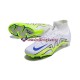 Branco Verde Nike Air Zoom Mercurial Superfly IX Elite FG Chuteiras de futebol