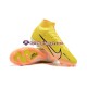 Laranja Amarelo Nike Air Zoom Mercurial Superfly IX Elite FG Chuteiras de futebol