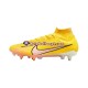 Rosa Amarelo Nike Air Zoom Mercurial Superfly IX Elite SG Pro AC Lucent Chuteiras de futebol