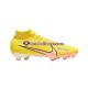 Rosa Amarelo Nike Air Zoom Mercurial Superfly IX Pro FG Lucent Chuteiras de futebol