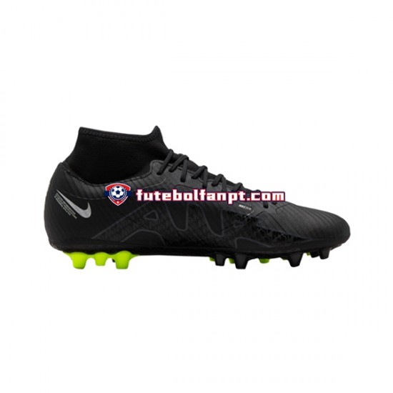 Cinza Preto Nike Air Zoom Mercurial Superfly IX Shadow Academy AG Chuteiras de futebol