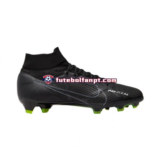 Cinza Preto Nike Air Zoom Mercurial Superfly IX Shadow Pro FG Chuteiras de futebol