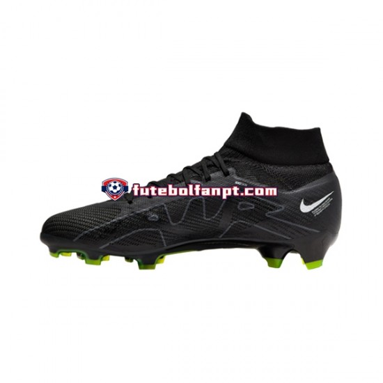 Cinza Preto Nike Air Zoom Mercurial Superfly IX Shadow Pro FG Chuteiras de futebol