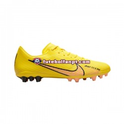 Rosa Amarelo Nike Air Zoom Mercurial Vapor XV Academy AG Lucent Chuteiras de futebol