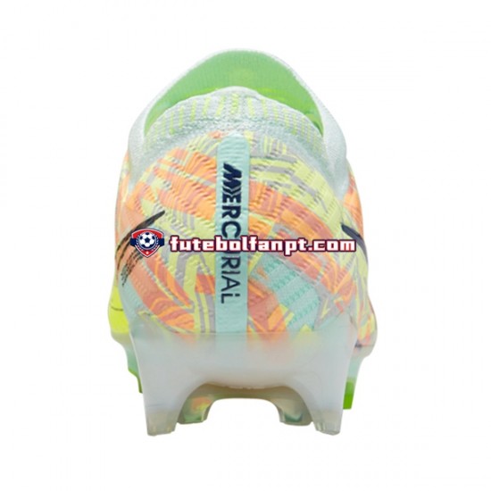 Azul Verde Nike Air Zoom Mercurial Vapor XV Bonded Elite FG Chuteiras de futebol