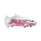 Vermelho Branco Nike Air Zoom Mercurial Vapor XV Elite FG Chuteiras de futebol