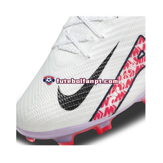 Vermelho Branco Nike Air Zoom Mercurial Vapor XV Elite FG Chuteiras de futebol