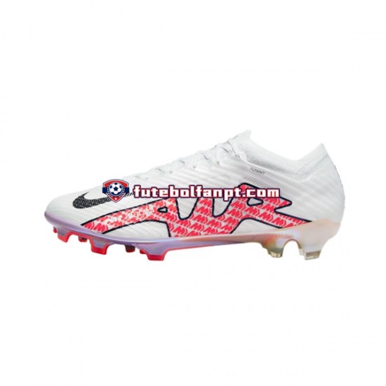 Vermelho Branco Nike Air Zoom Mercurial Vapor XV Elite FG Chuteiras de futebol