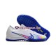 Azul Branco Nike Air Zoom Mercurial Vapor XV Elite TF Chuteiras de futebol