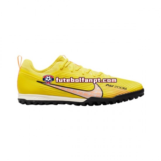 Rosa Amarelo Nike Air Zoom Mercurial Vapor XV Pro TF Lucent Chuteiras de futebol