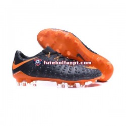 Laranja Preto Nike HyperVenom Phantom III Elite FG Chuteiras de futebol