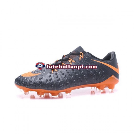 Laranja Preto Nike HyperVenom Phantom III Elite FG Chuteiras de futebol