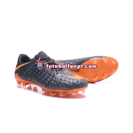 Laranja Preto Nike HyperVenom Phantom III Elite FG Chuteiras de futebol