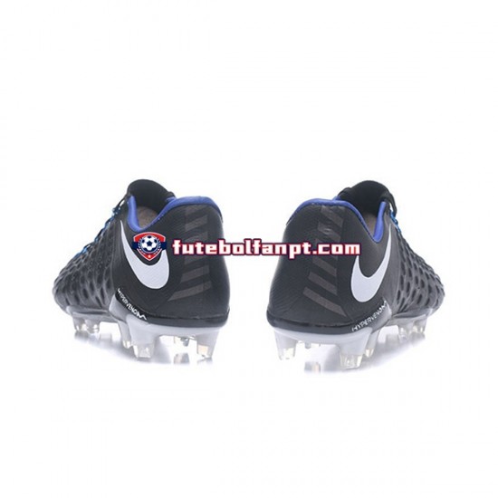 Branco Preto Nike HyperVenom Phantom III Elite FG Chuteiras de futebol