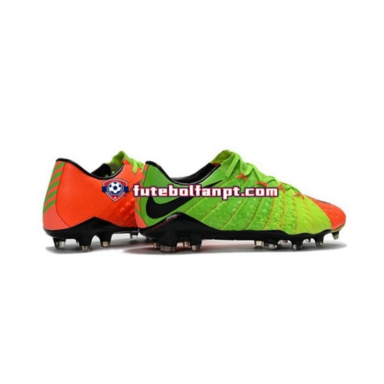 Laranja Verde Nike HyperVenom Phantom III Elite FG Chuteiras de futebol