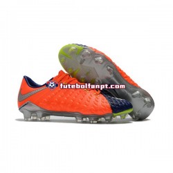 Laranja Azul Nike HyperVenom Phantom III Elite FG Chuteiras de futebol