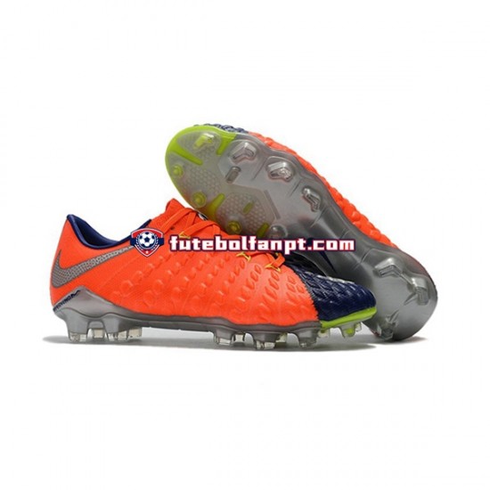 Laranja Azul Nike HyperVenom Phantom III Elite FG Chuteiras de futebol