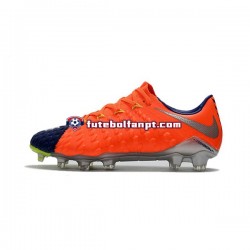 Laranja Azul Nike HyperVenom Phantom III Elite FG Chuteiras de futebol