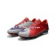 Vermelho Cinza Nike HyperVenom Phantom III Elite FG Chuteiras de futebol