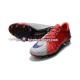 Vermelho Cinza Nike HyperVenom Phantom III Elite FG Chuteiras de futebol